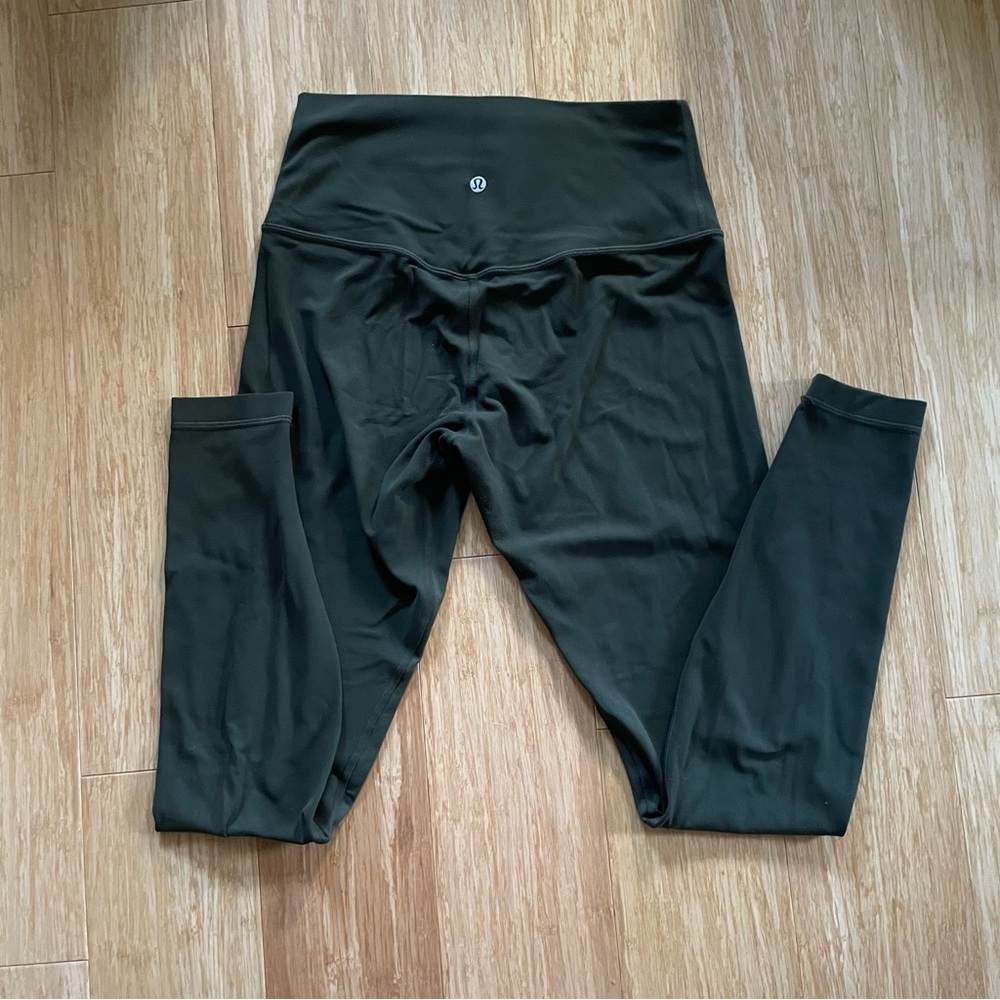 Olive green lulu lemon leggings